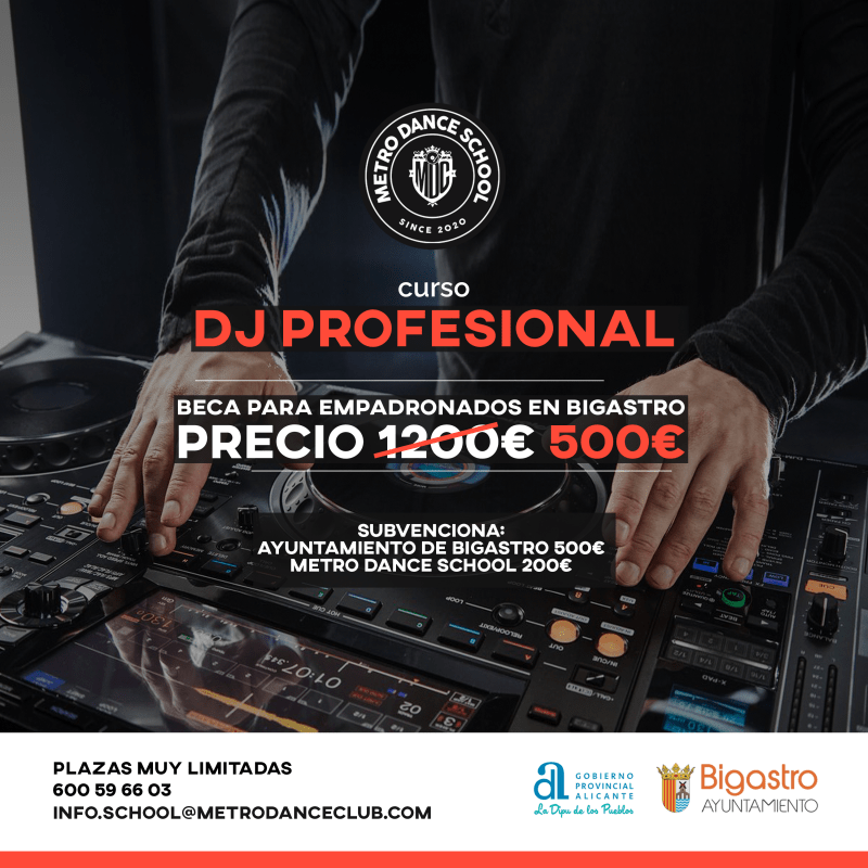 Curso DJ Profesional Febrero beca ayuntamiento